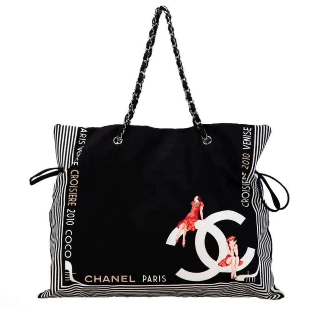 Authentic Chanel Limited Edition Cruise 10’ Paris-Venice Cruise Bon Bon Tote Bag